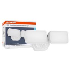 Sylvania Motion-Sensing Battery Powered LED White Security Floodlight