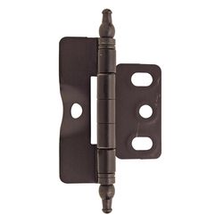 Amerock 1-5/8 in. W X 2-7/8 in. L Oil Rubbed Bronze Steel Cabinet Hinge 1 pk