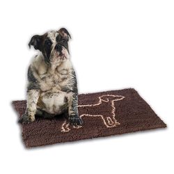 Spot Clean Paws 24 in. W X 35 in. L Tan Microfiber Polyester Utility Mat