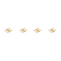 National Hardware 3/4 in. L Solid Brass Broad Hinge 4 pk