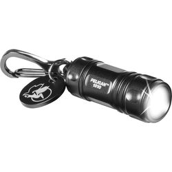 Pelican 16 lm Black LED Flashlight With Key Ring LR41 Battery