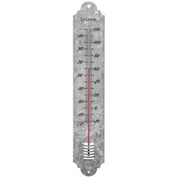 La Crosse Technology Thermometer Galvanized Metal Silver 19.81 in.