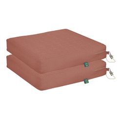 Duck Covers Weekend Cedarwood Casual Polyester Seat Cushion 3 in. H X 17 in. W X 17 in. L