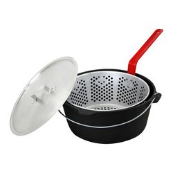 Chard Cast Iron Deep Fryer W/Perforated Basket 9 qt