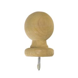 Waddell 4-1/4 in. H X 3-1/4 in. L Prefinished Brown Pine Exterior Post Top