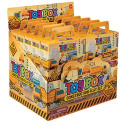 Playmaker Toys Construction Toy Box Yellow