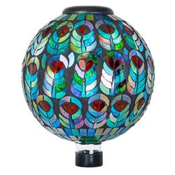 Alpine Multicolored Iron 11.45 in. H Gazing Ball
