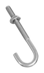 National Hardware Zinc-Plated Silver Steel 2-1/2 in. L J-Bolt 40 lb 1 pk