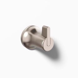 Kohler Sivaro 2.42 in. H X 2.08 in. W X 2.5 in. L Vibrant Brushed Nickel Silver Robe Hook