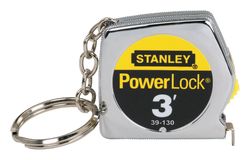 Stanley PowerLock 3 ft. L X 0.25 in. W Compact Keychain Tape Measure 1 pk
