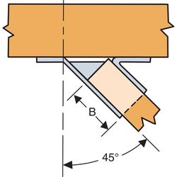 Simpson Strong-Tie ZMax 2.56 in. H X 4.65 in. W 16 Ga. Galvanized Steel Joist Hanger