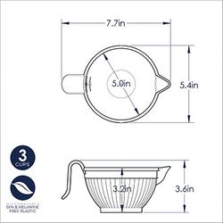 Nordic Ware 3 cups Plastic White Mixing Bowl 1 pc