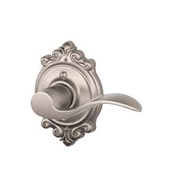 Schlage F Series Accent x Brookshire Satin Nickel Dummy Lever