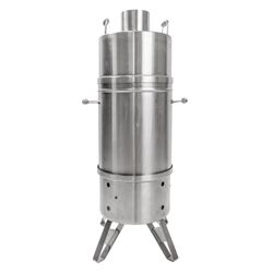 Orion Cooker Charcoal Vertical Outdoor Convection Cooker Silver