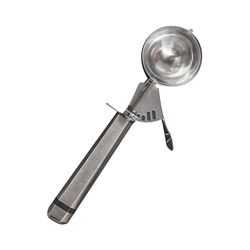 Fat Daddio's Silver Stainless Steel Thumb Press Scoop 22 ml