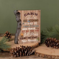 P Graham Dunn 7 in. H X 5.5 in. L Multicolored Wood Barky Sign