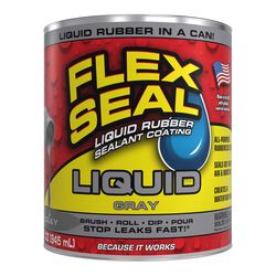 Flex Seal Family of Products Flex Seal Gray Liquid Rubber Sealant Coating 32 fl. oz.