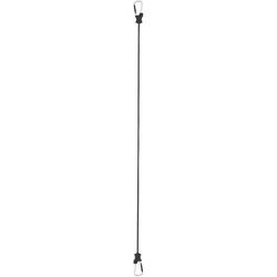 Keeper Black Carabiner Style Bungee Cord 48 in. L X 0.315 in. 1 pk