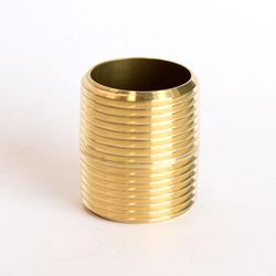 ATC 1 in. MPT Brass Close Nipple