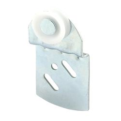 Prime-Line 7/8 in. Dia. x 1/3 in. L Mill Nylon/Steel Wardrobe Door Roller Assembly 2 pk