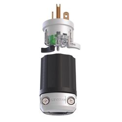 Leviton Lever Edge Commercial and Residential Plastic Straight Blade Locking Plug 5-20P
