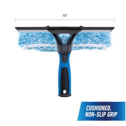 Unger 10 in. Rubber Window Squeegee/Scrubber