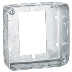 Raco 22.5 cu in Square Metal 2 gang Extension Ring Gray