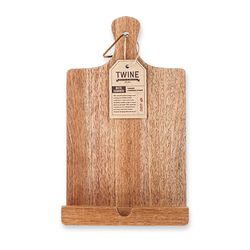 TWINE Rustic Farmhouse Wood Book/Tablet Stand