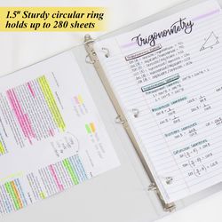 Bazic Products 1-1/2 in. W X 10.5 in. L White 3-Ring Binder