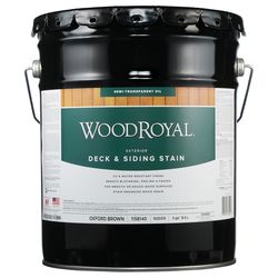 Ace Wood Royal Semi-Transparent Oxford Brown Oil-Based Alkyd Deck and Siding Stain 5 gal