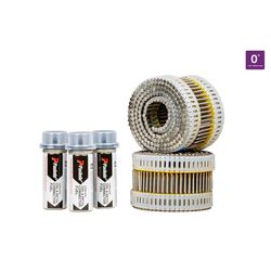 Paslode 2 in. L Straight Coil Stainless Steel Fuel and Nail Kit 30 deg 2403 pk