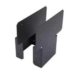 Fortress Building Products Evolution Black Steel Post Bracket 3.5 in. L