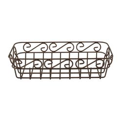 Spectrum Scroll 6.5 in. L X 13 in. W X 3.5 in. H Bronze Bread Basket