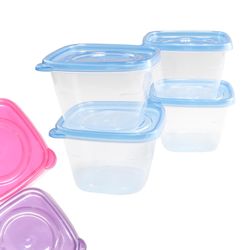 Chef Craft Blue Plastic Food Storage Containers 17.5 oz