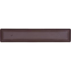Novelty 1 in. H X 30 in. W X 7 in. D Plastic Countryside Flowerbox Tray Flower Box Tray Brown