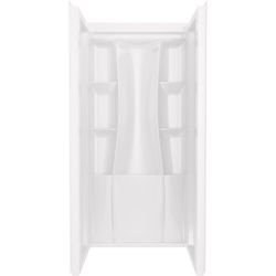 Delta Classic 500 73-1/4 in. H X 36 in. W X 36 in. L White Shower Surround