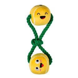 Pet Shop by Fringe Studio For Dog Green/Yellow Plush Wasn't Me Dog Toy 1 pk