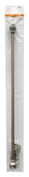 Kenney Brushed Nickel Silver Traditional/Transitional Curtain Rod 28 in. L X 48 in. L