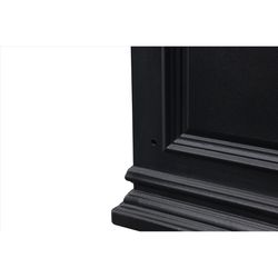 Algreen 16 in. H X 16 in. W X 30 in. D Plastic Covington Self-Watering Planter Black