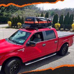 Mockins Black 64x39x6 Adjustable Rooftop Basket w/ Rooftop Bag Rooftop Cargo Carrier Basket Cars/SUV