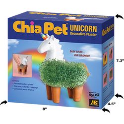 Chia Pet Unicorn Decorative Planter Clay 1 pk