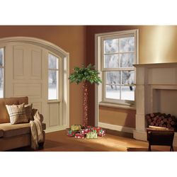 Puleo International 6 ft. Slim Incandescent 150 ct Palm Christmas Tree