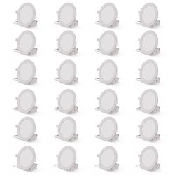 Infibrite White 6 in. W Aluminum LED Canless Recessed Downlight Kit 12 W