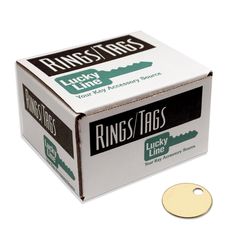 Lucky Line Brass Gold Key Tag