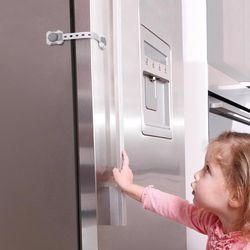 Dreambaby Twist 'N Lock Gray/White Plastic Adhesive Multi-Use Latch 2 pk