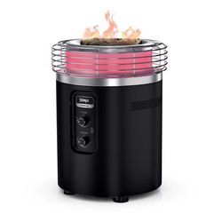 Ninja Fireside360 21.8 in. W Stainless Steel Round Propane Fire Pit
