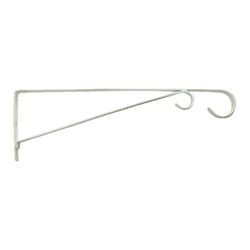 Panacea White Steel 15 in. H Straight w/Loop Plant Hook