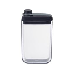 Houdini 7.25 oz Black/Clear Plastic/Silicone Flask