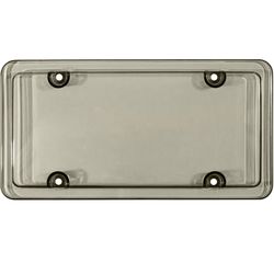 Custom Accessories Black Polycarbonate License Plate Cover