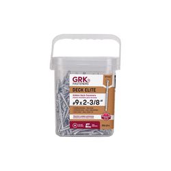 GRK Fasteners No. 9 in. X 2-3/8 in. L Silver Star Flat Head Deck Screws 350 pk